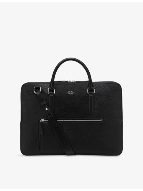 Smythson Ludlow Slim Leather Briefcase