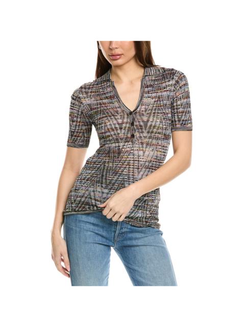 Missoni Wool-Blend Polo Sweater
