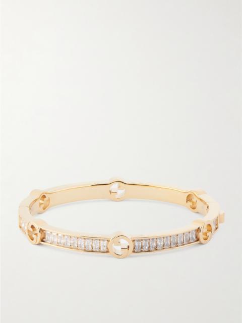 GUCCI Blondie Gold-tone And Cubic Zirconia Bracelet