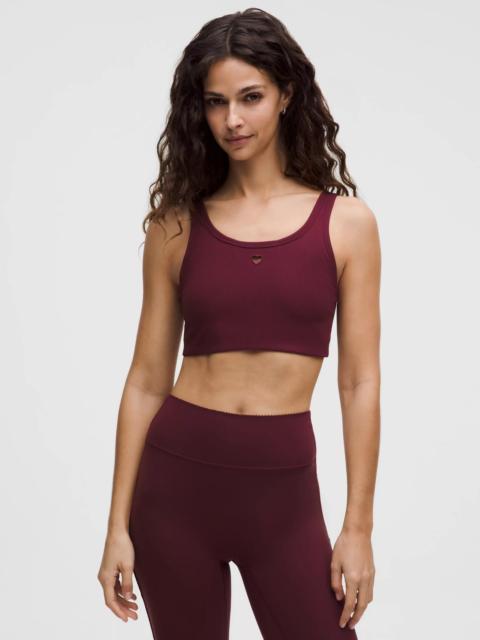 lululemon Nulu Ribbed Scoopneck Bra Light Support, B/C Cup *Heart