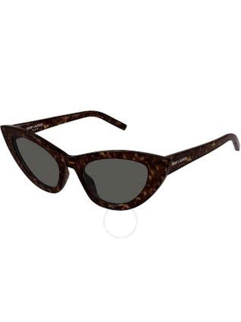 SAINT LAURENT Saint Laurent Grey Cat Eye Ladies Sunglasses SL 213 LILY 016 52
