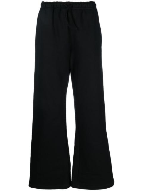 032c logo-print flared track pants