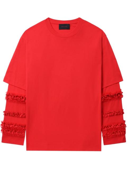 Simone Rocha ruffle-detailing T-shirt