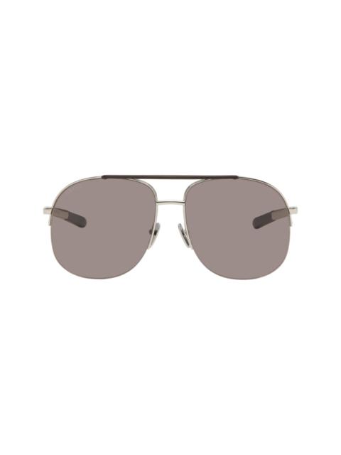 GUCCI Silver Navigator Sunglasses