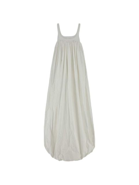 armarium gathered balloon-hem dress