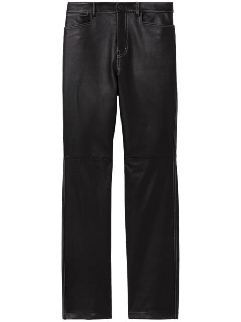 Proenza Schouler straight leather trousers