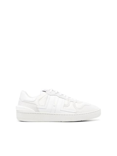 panelled lace-up sneakers