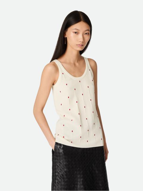 Bottega Veneta Cotton Embroidered Matches Tank Top