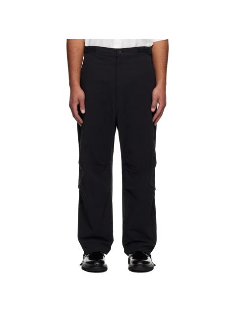 Comme des Garçons Homme Black Cotton Twill Trousers