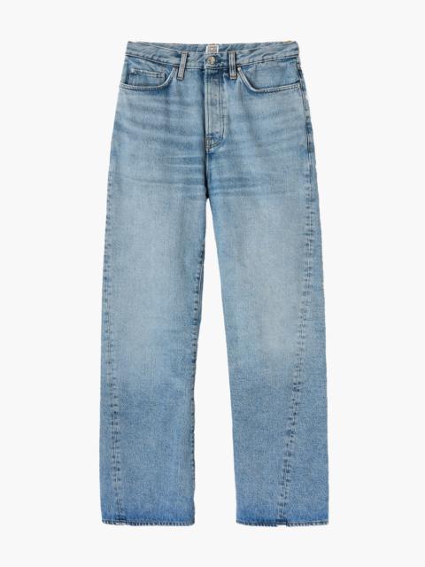 TOTEME TWISTED SEAM DENIM FULL LENGTH JEAN