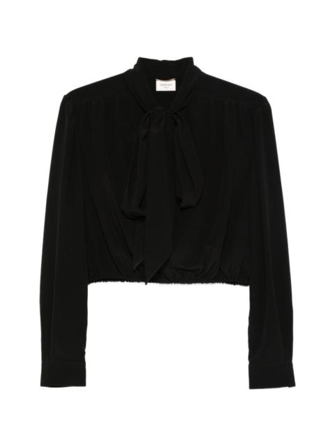SAINT LAURENT tie blouse