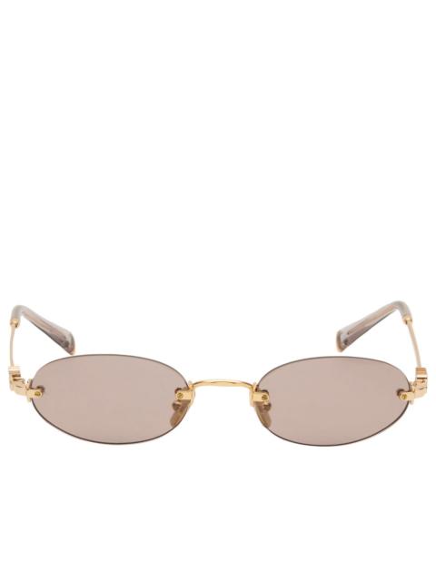 Miu Miu Miu Miu Eyewear A54S Logo Sunglasses
