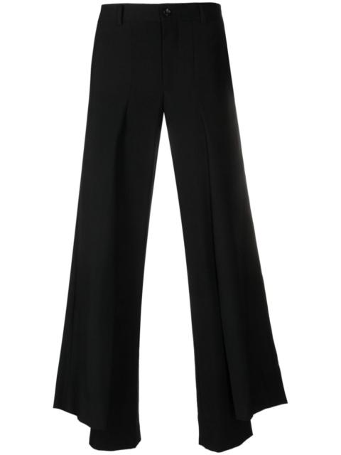 Comme des Garçons Homme Plus draped-panel slim-fit wool trousers