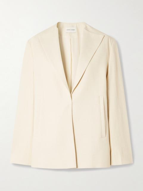 Loulou de Saison Rocco Textured Cotton-blend Twill Blazer