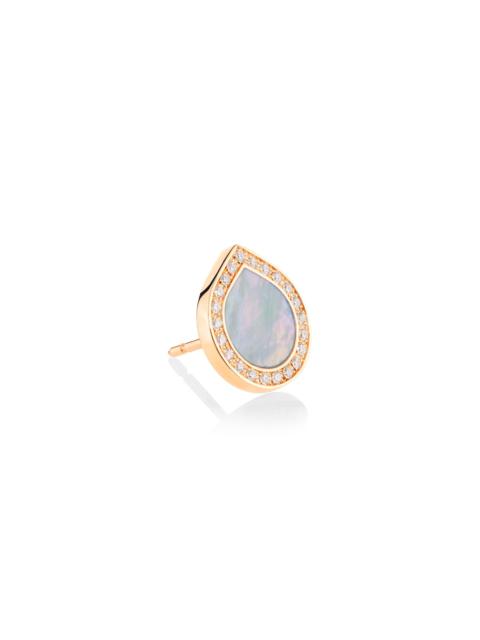 REPOSSI Women's Antifer 18K Rose Gold, Mother-Of-Pearl & 0.08 TCW Diamond Single Stud Earring - Mother Of Pe