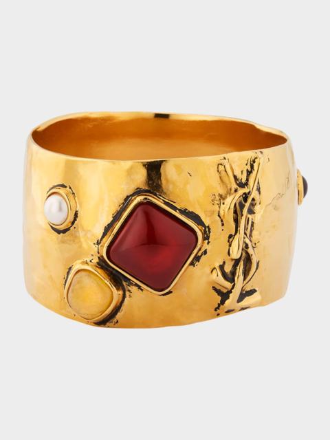 SAINT LAURENT Cassandre Cabochon Bracelet