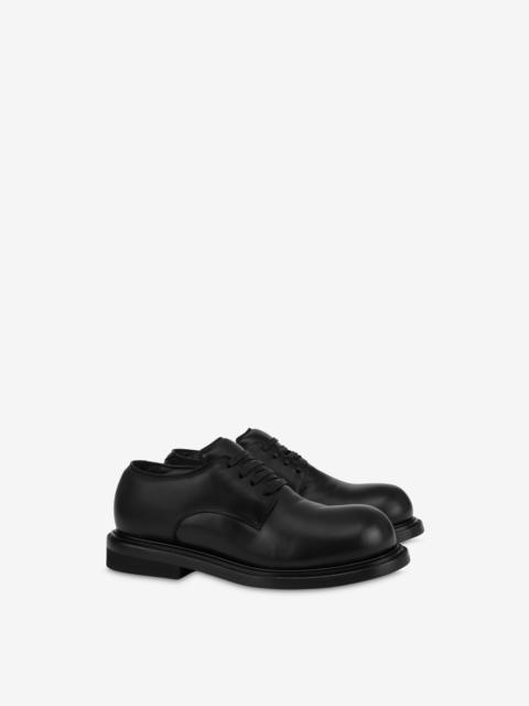 Moschino DERBY SHOES IN NAPPA LEATHER OLIVER