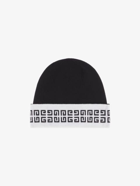GIVENCHY 4G DOUBLE SIDED BEANIE IN WOOL
