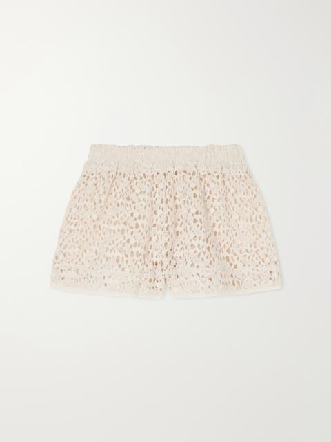 SUZIE KONDI Shkip Cotton-lace Shorts