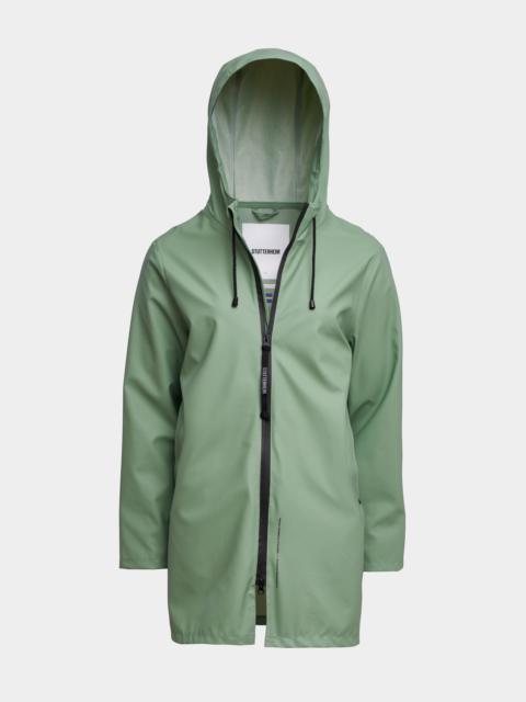 Stutterheim Stockholm Lightweight Zip Raincoat Loden Green