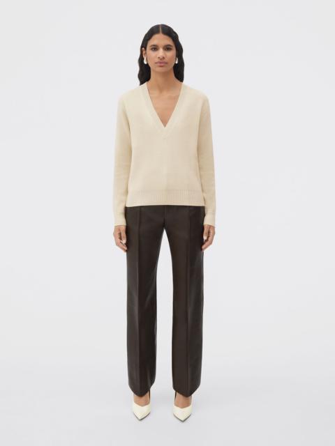 medium weight compact cashmere jumper