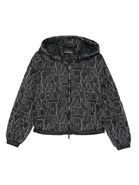 EMPORIO ARMANI logo-quilting puffer jacket