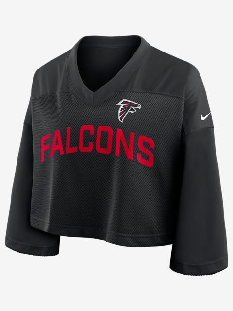 Nike Atlanta Falcons Wide Receiver Jersey Fashion Women's Nike Dri-FIT NFL Cropped Top
