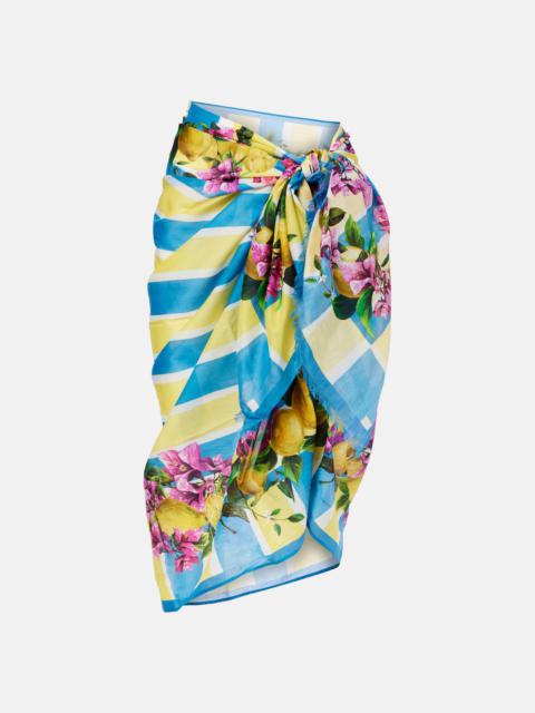 Dolce & Gabbana Floral cotton cover-up