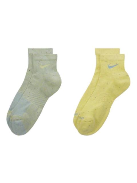Nike Nike Everyday Plus Cushioned Training Ankle Socks 'Green Yellow' DR5295-908