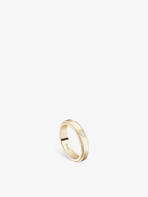 Possession 18ct rose-gold and 0.02ct diamond ring