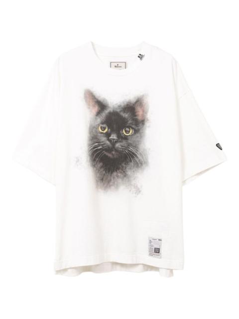 Maison MIHARAYASUHIRO cat-print text-back T-shirt