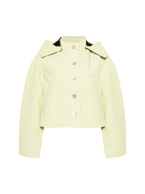 ULLA JOHNSON hooded cropped jacket