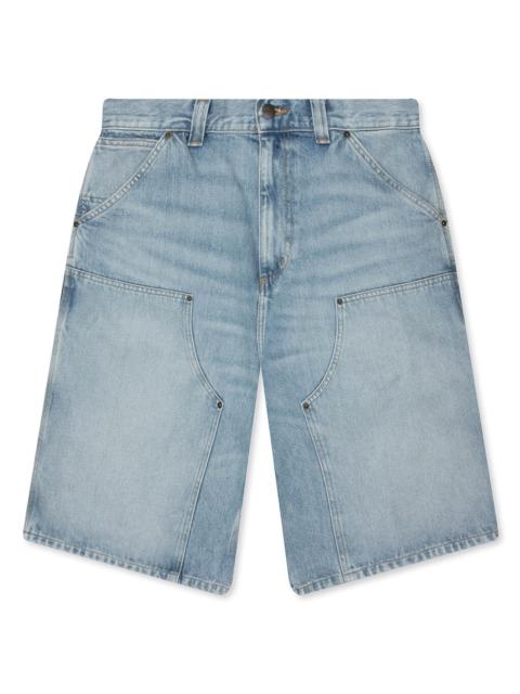 Carhartt WIP OG DOUBLE KNEE SHORT - BLUE HEAVY WORN BLEACHED