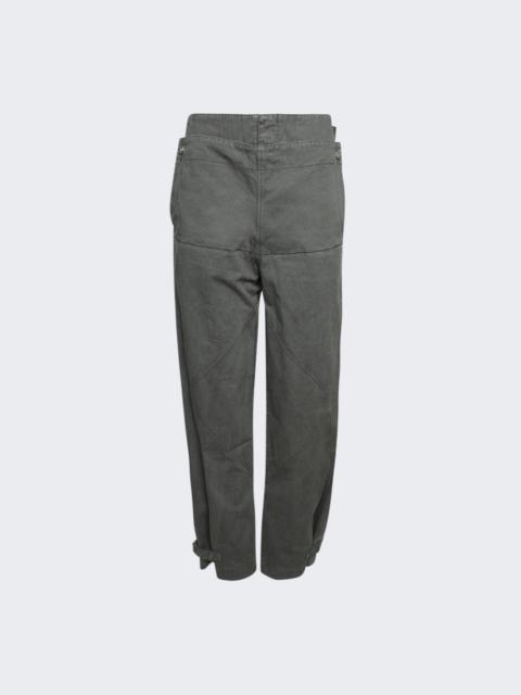 Belted Shell Pant Washed Mercury