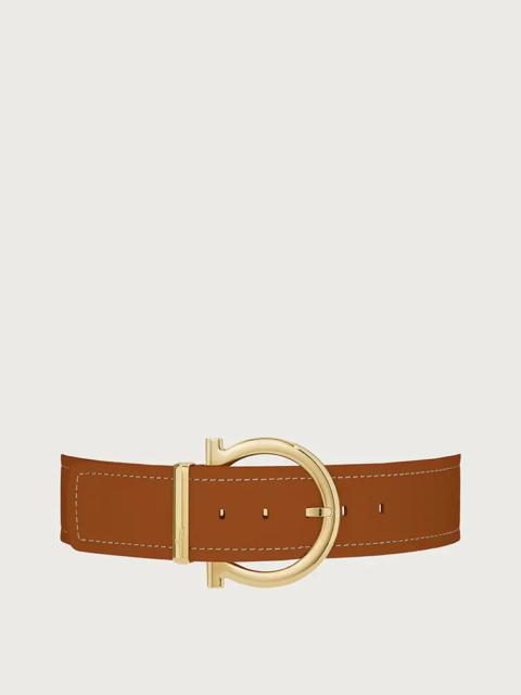 FERRAGAMO WIDE GANCINI FIXED BELT