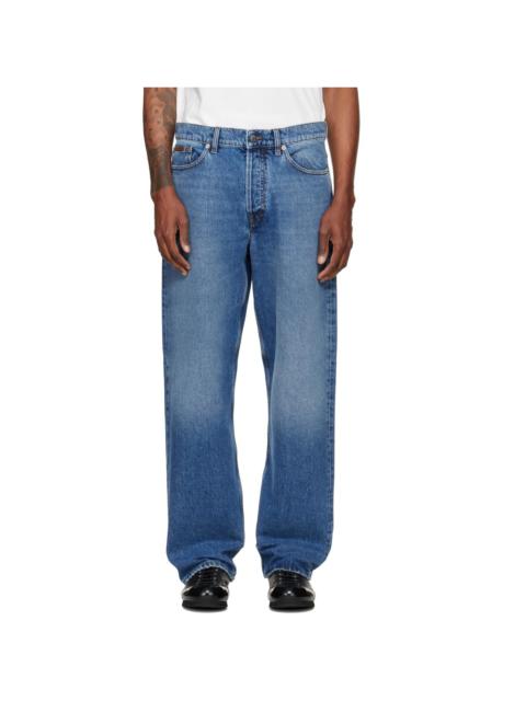 Moncler Blue Straight Leg Denim Jeans