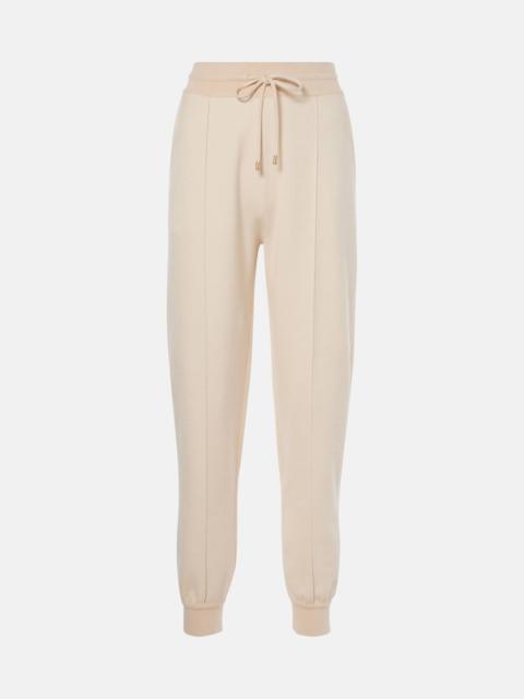 Viera cotton, silk, and cashmere sweatpants