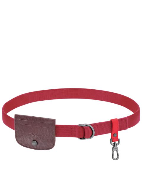 Longchamp Re-play Ceinture Ladies' belt Beetroot - Canvas