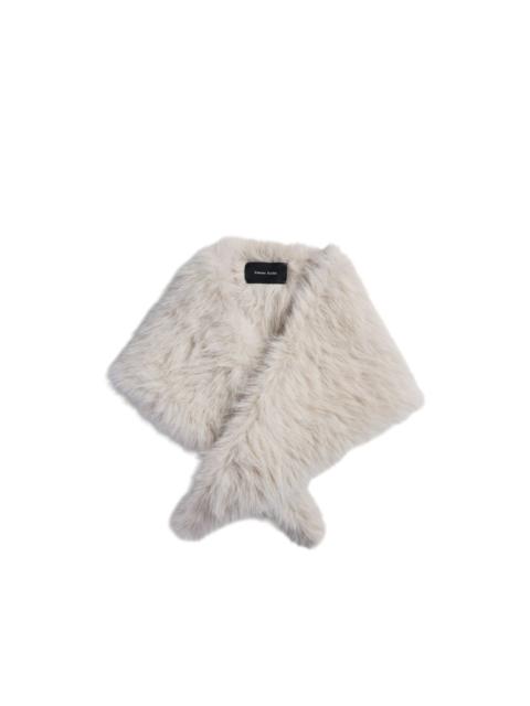 Simone Rocha embellished faux-fur neckerchief