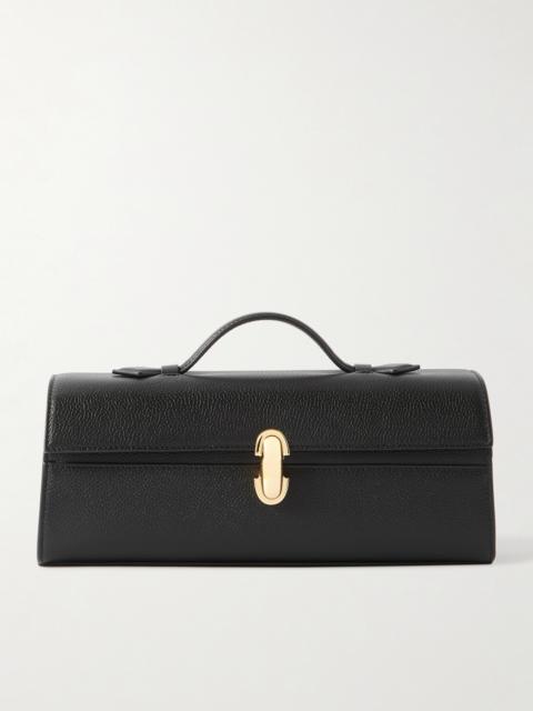 SAVETTE Slim Symmetry Pochette Textured-leather Tote