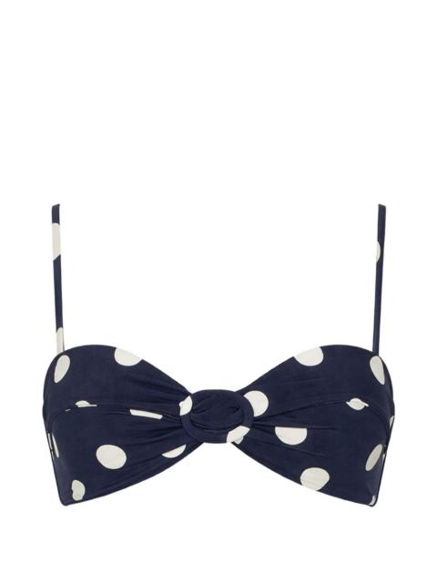 Cult Gaia polka-dot knot bikini top
