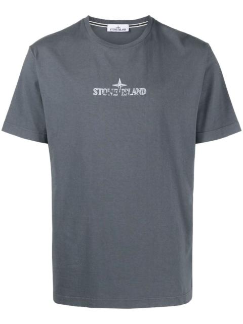 Stone Island logo-print cotton T-shirt