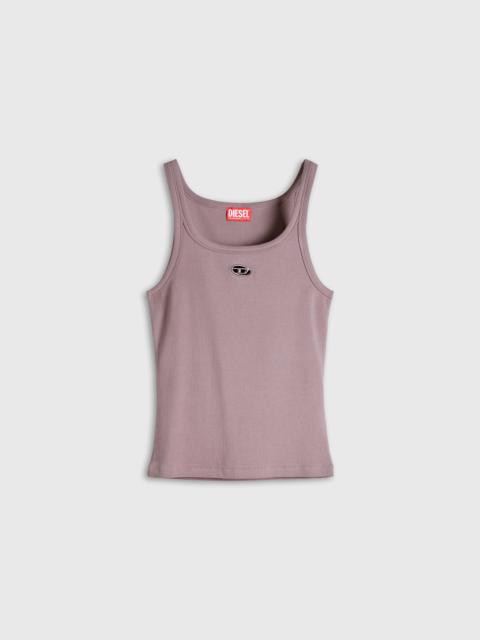 Diesel SLIM TANK TOP WITH LASER-CUT OVAL D