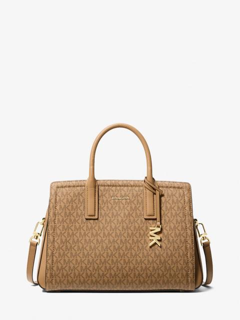 MICHAEL KORS Laila Medium Signature Logo Satchel