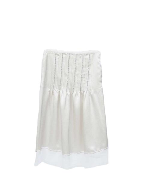 3.1 Phillip Lim crystal-inlay embellished satin slip skirt