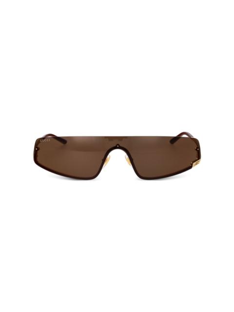 GUCCI shield-frame sunglasses