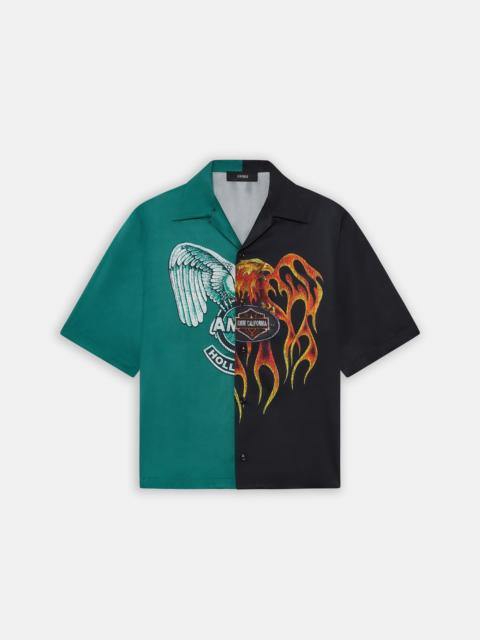 AMIRI SPLICED CAMP SHIRT