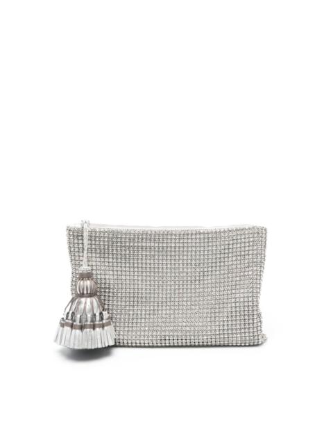 Georgiana crystal-embellished clutch bag