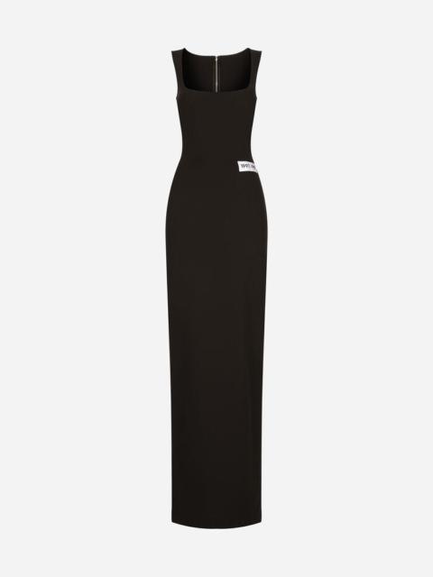 Long jersey Milano rib dress