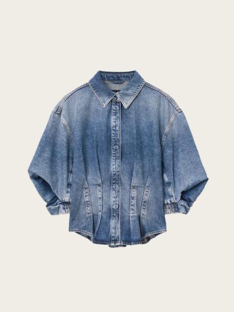 ALLSAINTS NANCY SLIM FIT DENIM SHIRT